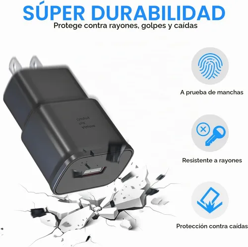 Vista 6 de Adaptive Fast Charging Block USB Wall Charger Adapter Compatible with Samsung Galaxy S25/S24/S23/S22/S22 Ultra/S21/S20/S10/S9/S8/S7/Edge/Note 10