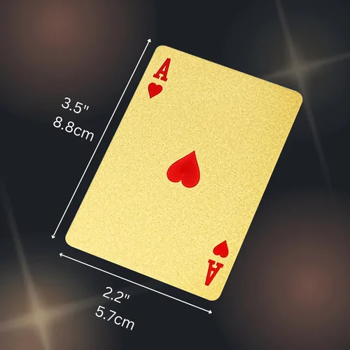 Vista 8 de Magic Kiss Cartas de póquer de papel de aluminio impermeables, baraja de naipes de plástico para regalo (3 barajas (oro + oro rosa + negro))