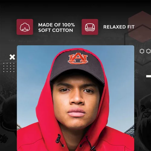 Vista 4 de The Game NCAA - Gorra con logotipo de ajuste relajado para adultos, logotipo bordado, 100% algodón, eleva tu estilo y muestra tu espíritu