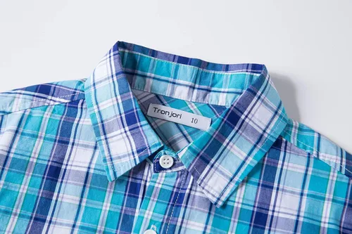 Vista 3 de Tronjori - Camisa de manga corta con botones para niño