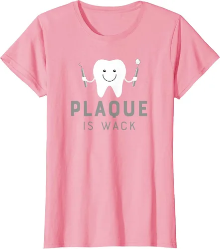 Vista 68 de Plaque is Wack Funny Dental Hygienist T-Shirt Asphalt Grey