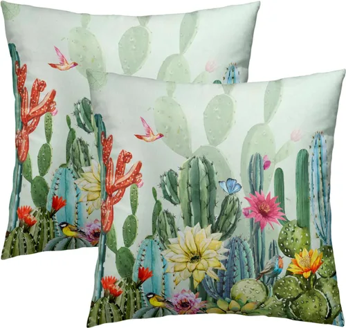 Vista 9 de Giwawa Juego de 2 fundas de almohada decorativas con diseño floral de girasol de 16 x 16 pulgadas, fundas de cojín decorativas para el hogar, sofá