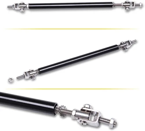 Vista 7 de 2 PCS Varillas Divisorias Ajustables, Varillas de Soporte del Labio Delantero de 8"-11" Barras de Soporte de Amarre Universal para Divisor de Negro
