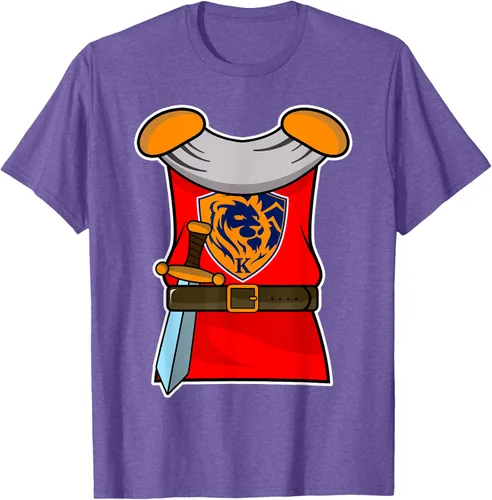 Vista 6 de Disfraz medieval de caballero de Halloween para adultos y niños, Negro, S