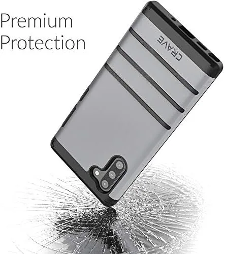 Vista 5 de Crave Funda para Note 10, funda de protección fuerte para Samsung Galaxy Note 10 - Pizarra