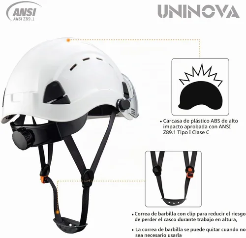 Vista 3 de Hard Hats, OSHA Approved Construction Safety Helmet with Visor