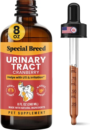 Vista 9 de Tratamiento de infección del tracto urinario para gatos y perros - Alivio natural de la infección urinaria con gotas de arándano - Soporte