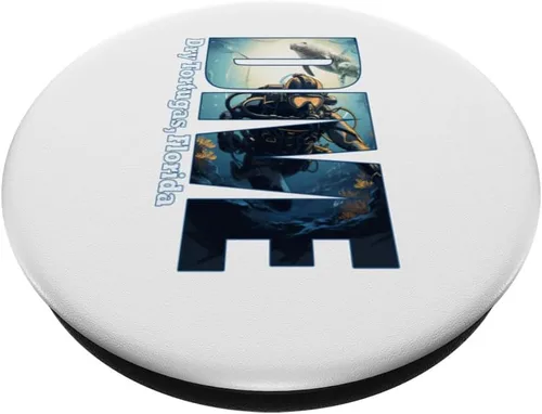 Vista 2 de DIVE Dry Tortugas Florida SCUBA Diving Snorkeling PopSockets Standard PopGrip