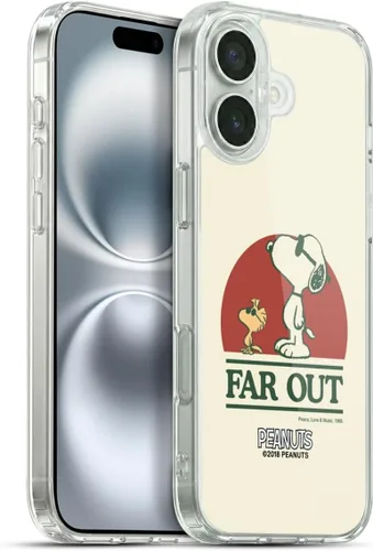 Vista 193 de Head Case Designs Funda de gel suave con licencia oficial de Peanuts Freak Flag Fly Woodstock 50th compatible con Apple iPhone 7 Plus/iPhone 8 Plus