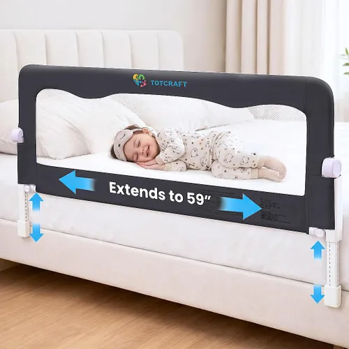 Vista 13 de Rieles de Seguridad para Cama para Niños Pequeños - Protector de Riel de Cama para Queen, King, Tamaño Completo, Cama Twin