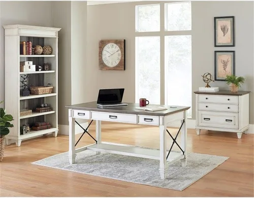 Vista 6 de Martin Furniture Librería abierta, color blanco