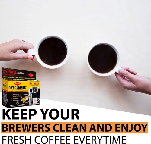 Vista 7 de Cápsulas de limpieza compatibles con K-Cup 2.0 Keurig, quitamanchas, biodegradables, no tóxicas, 6 tazas por paquete.