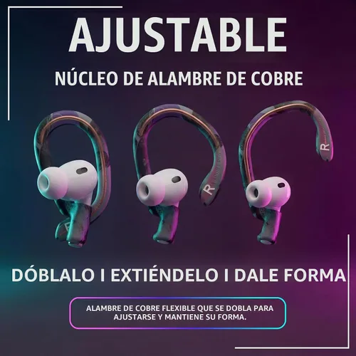 Vista 2 de WC HookZ Pro 3 - Ganchos ajustables para AirPods Pro 3