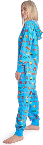 Vista 3 de Marvel Avengers Hulk Captain America Thor - Pijama de forro polar con cremallera para mujer para adultos