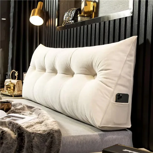 Vista 7 de Cabecero Almohada cama almohada de cuña para cabecero almohadas sofá cama triángulo almohada cuña para cabecera respaldo almohada almohada larga