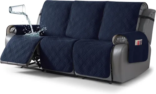 Vista 32 de TAOCOCO Fundas para Sillón de Dos Plazas Reclinable 100% Impermeables, Fundas Divididas para Loveseat Reclinable, Funda Antideslizante para Sofá