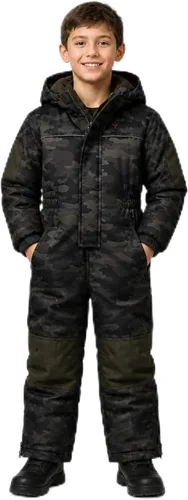 Vista 18 de Traje para nieve para niños Negro