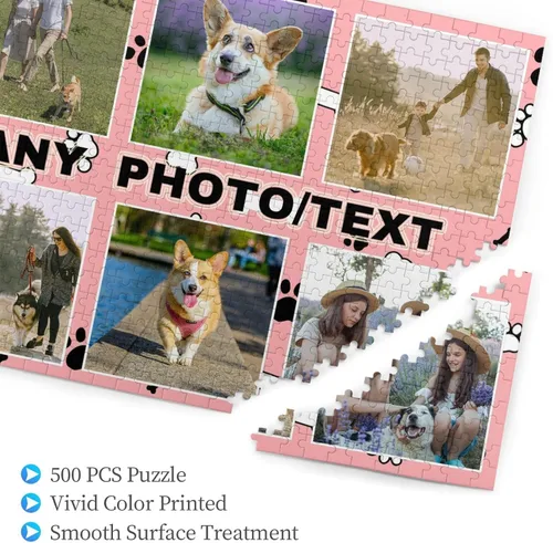 Vista 3 de Rompecabezas personalizados a partir de fotos, rompecabezas personalizados de fotos 1000/500/300 piezas, regalo de rompecabezas personalizado