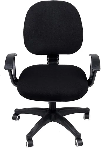 Vista 3 de Smiry Fundas de asiento de silla de computadora de oficina, de jacquard elástico, extraíbles, lavables, antipolvo, protectores de cojín para silla