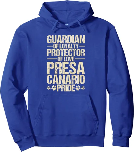 Vista 3 de Guardian Of Loyalty Protector Of Love Perro De Presa Canario Sudadera Con Capucha, Negro