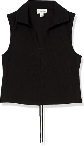 Vista 6 de The Drop Top corto con cuello fruncido y fruncido para mujer