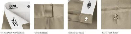 Vista 7 de Dickies - Pantalones de trabajo originales 874, para hombre