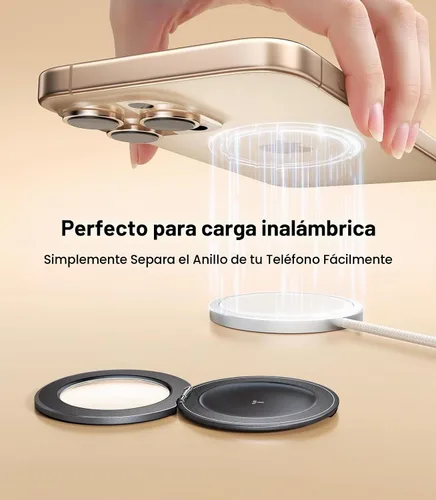 Vista 7 de TORRAS Soporte magnético para teléfono, cómodo anillo de silicona, compatible con accesorios MagSafe, soporte 4 en 1 para iPhone 17 Pro Max 16 15 14