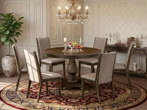 Vista 2 de East West Furniture F2LA7-716 Juego de comedor, mediano