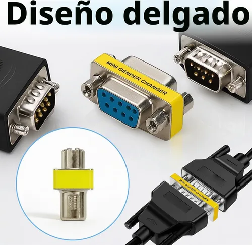 Vista 3 de Cyberguys! Adaptador DB9, paquete de 3, juego de cambiadores de género