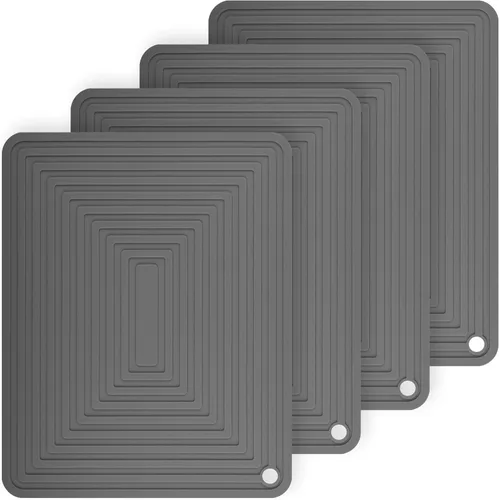 Vista 8 de Salvamanteles para platos calientes, salvamanteles de silicona para ollas y sartenes calientes, almohadillas calientes para cocina, tapetes