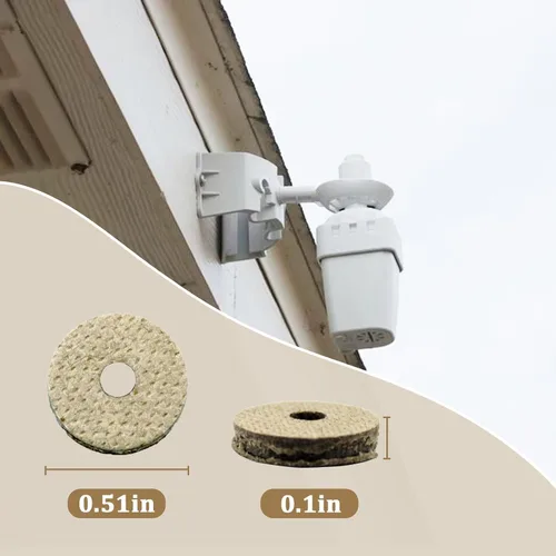 Vista 2 de Discos higroscópicos con sensor de lluvia para pájaros de lluvia RSD, WR2 inalámbrico (sensor de ganancia, discos higroscópicos, juego de 16)