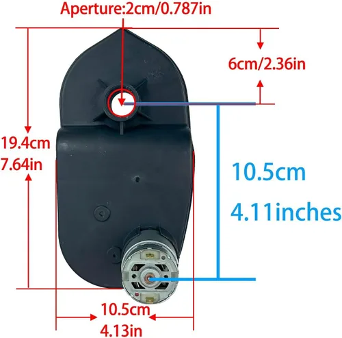 Vista 3 de Power Wheels 12V RS550 40000RPM de alta velocidad potente caja de cambios de motor actualización para niños paseo en Mltoys piezas de repuesto
