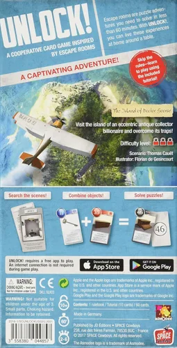 Vista 2 de Juego de cartas UNLOCK! La isla de Doctor Goorse