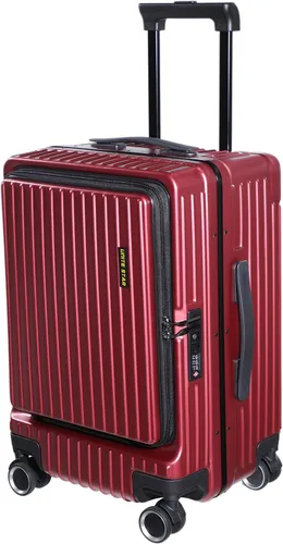 Vista 2 de S Unite Star 20 Inch Carry On Luggage with Front Laptop Pocket, Lightweight Hardshell ABS+PC+Aluminum Frame Suitcase with TSA Lock, 360 Spinner