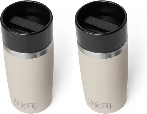 Vista 51 de YETI Rambler - Botella de viaje de 8 onzas, acero inoxidable, aislada al vacío con tapa a prueba de fugas, color negro