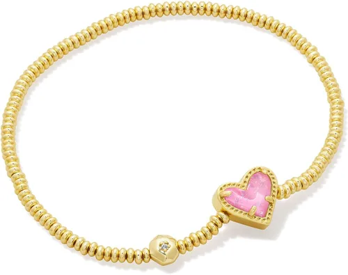 Vista 7 de Kendra Scott Pulsera elástica de corazón Ari, joyería de moda para mujer