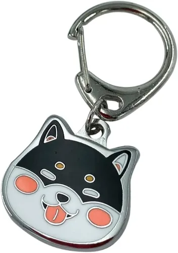 Vista 14 de Dog Keychain, Pet Pendant Keyring, Metal Keyring for Dog Lovers, Pattern Bag Pendant Decoration Malamute negro de Alaska