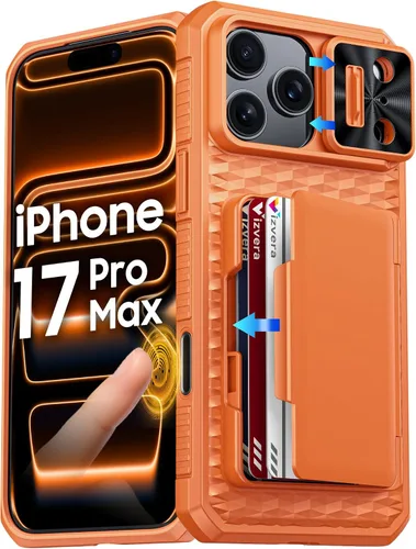 Vista 27 de Vizvera para iPhone 16 Pro Max Funda tipo cartera RFID [Soporte para tarjetas][Control de cámara][Cubierta de cámara] Funda protectora de silicona