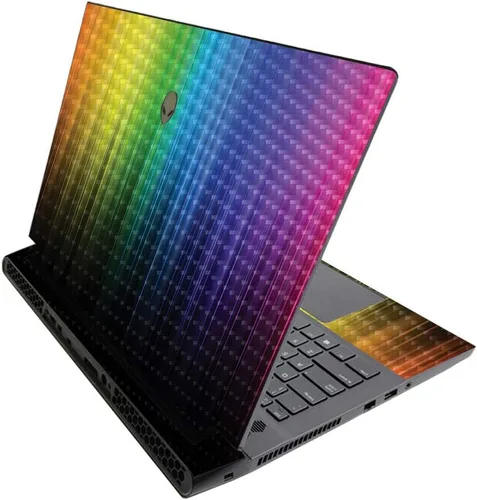Vista 346 de MightySkins - Skin brillante con purpurina para Alienware M17 R3 (2020) y M17 R4 (2021) - Diversión de los años 90 Acabado duradero con purpurina