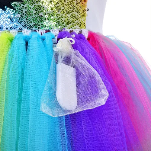Vista 5 de Vestido de tul de unicornio para niñas
