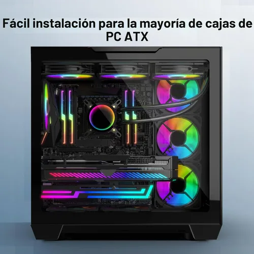 Vista 7 de Soporte de GPU ARGB, soporte de soporte de GPU, soporte de GPU direccionable de 5 V y 3 pines, soporte de GPU RGB de 5 V y 3 pines, soporte