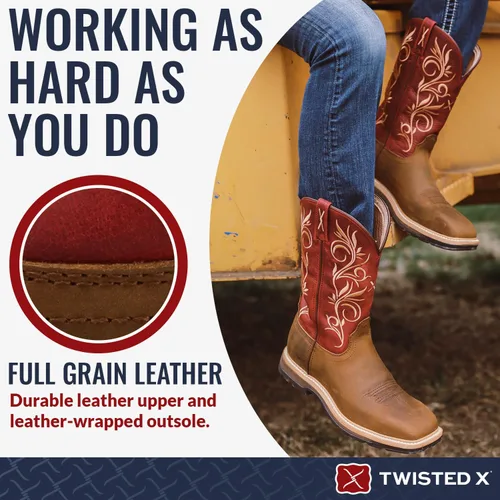 Vista 3 de Twisted X Women's Steel Toe Lite Western Boot