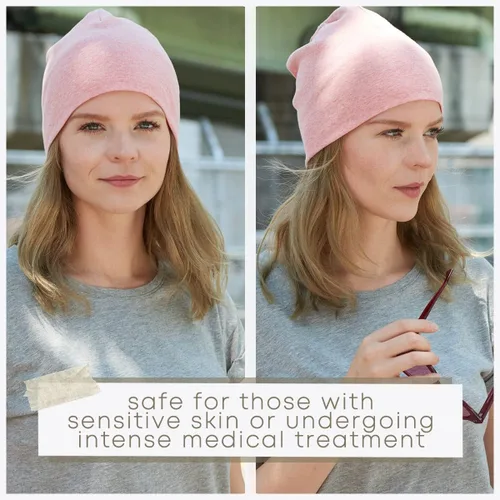 Vista 4 de CHARM Gorro de algodón orgánico para hombre, gorro de punto holgado para mujer, fabricado en Japón