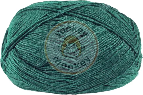 Vista 5 de Paquete de 10 unidades de hilo de 500 gramos de Yonkey Monkey - 70 % rayón derivado del bambú, 30 % algodón - Importado - Verde militar 9059