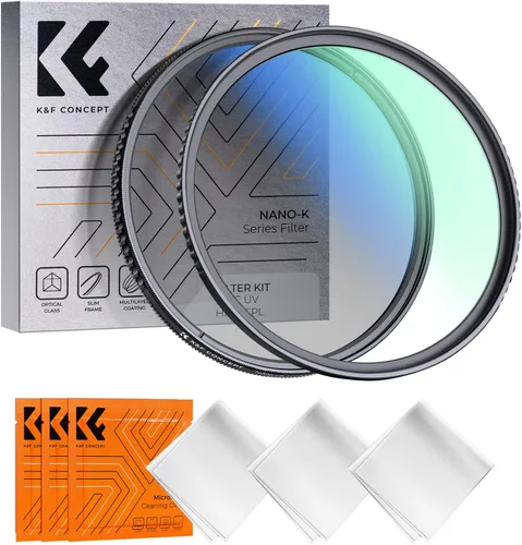Vista 10 de K&F Concept Kit de filtro de lente UV CPL de 1.929 in, 18 recubrimientos multicapa, filtro polarizador circular y filtro de protección UV MC