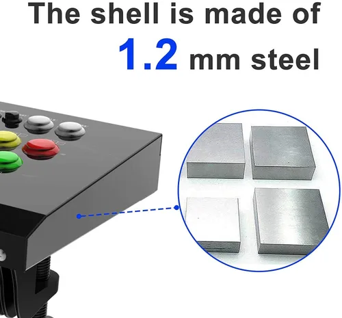 Vista 6 de Fight Sticks PC,Arcade PC Joysticks Fight Stick Street Fighter Video Game Controller Fighting Joystick for PC, Nintendo Switch, NEOGEO Mini, NeoGeo