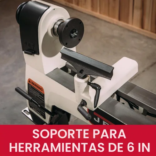 Vista 3 de JET Torno de carpintería de velocidad variable de 10" x 15", 1/2 HP, 115V 1Ph (modelo JWL-1015VS)