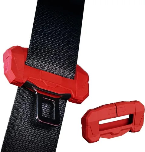 Vista 4 de Funda universal para clips para cinturón de seguridad de automóvil, protector de hebilla de cinturón de seguridad para automóvil, protector