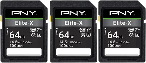 Vista 10 de PNY Tarjeta de memoria flash Elite-X C10 U3 V30 SDXC de 128 GB, 2