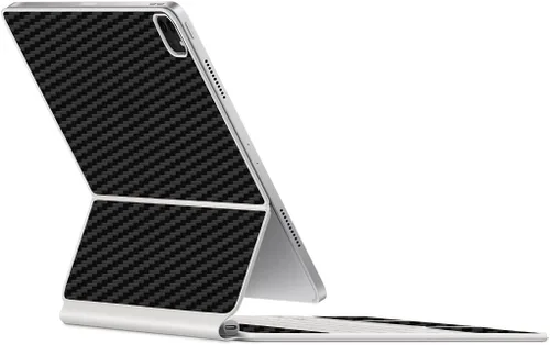 Vista 71 de SopiGuard Skin for 2021 Magic Keyboard Case 12.9 Precision - Adhesivo de vinilo de borde a borde superior, teclado y panel trasero (negro cepillado)